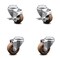Service Caster 3 Inch High Temp Glass Filled Nylon Swivel Bolt Hole Caster Set with 2 Brakes SCC-BH20S314-GFNSHT-2-TLB-2 - alternate 1